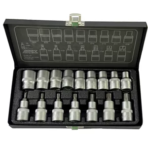آچار بکس ستاره ای اپکس مدلSMT-APPEX-ALEN BOXI-E -T1/2INCH-APX6016-NEW مجموعه 16 عددی
