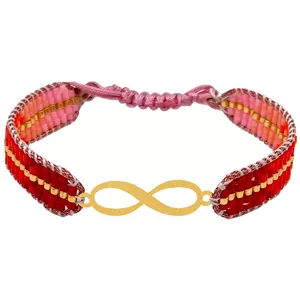 دستبند طلا 18 عیار زنانه با بند میوکی گالری دیانا مدل 01002