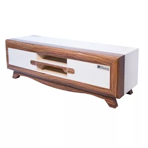 میز تلویزیون ناژینو مدل 205160 هایگلاس مناسب برای تلویزیون تا 55 اینچ