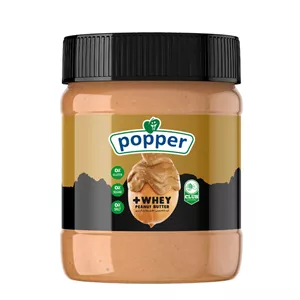 کره بادام زمینی بدون شکر حاوی پروتئین وی پوپر - 350 گرم