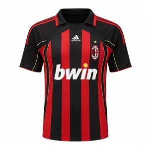 پولوشرت آستین کوتاه ورزشی مردانه مدل کیت اول آث میلان 2007-2006 - 02