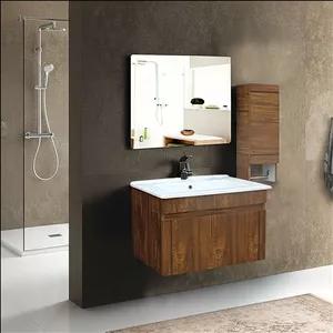 ست کابینت روشویی آزالیا مدل WB01_60 به همراه آینه و باکس