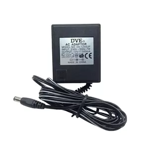 ترانس 230 ولت 0.5 آمپر دی وی ای مدل DV-1250UP مناسب برای مودم‌های ADSL ، روترها، سوئیچ‌های شبکه، تلفن‌های بیسیم