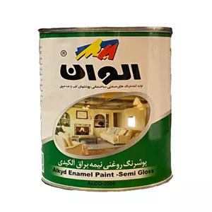 رنگ روغنی آلکیدی سرمه‌ای تیره الوان کد 162 حجم 1000 میلی لیتر