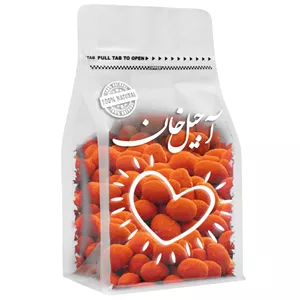 بادام زمینی روکش دار پنیر قرمز آجیل خان - 200 گرم