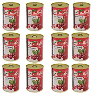 کمپوت آلبالو انتخاب - 380 گرم بسته 12 عددی