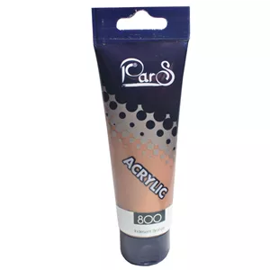 رنگ اکریلیک پارس کد 800 lridesent bronze حجم 75 میلی لیتر