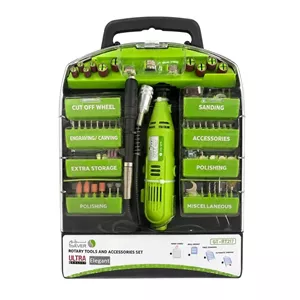 فرز انگشتی دیمردار 5 میلی متری 130وات سیلور مدل GT-RT217 مجموعه 217 عددی 