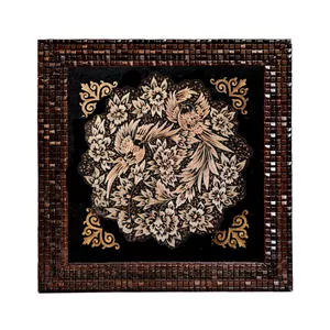 تابلو مسی نگارستان نيلی مدل الماس تراش کد25