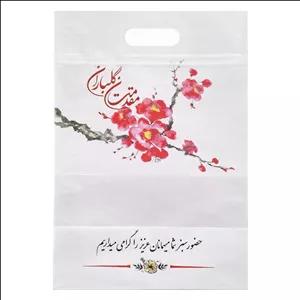 پاکت زیپ دار مدل مقدمتان گلباران طرح گل های بهاری کد ngr432 بسته 20 عددی