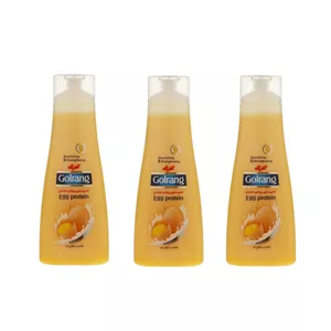 شامپو تقویت کننده مو گلرنگ مدل تخم مرغی حجم 900 میلی لیتر مجموعه 3 عددی