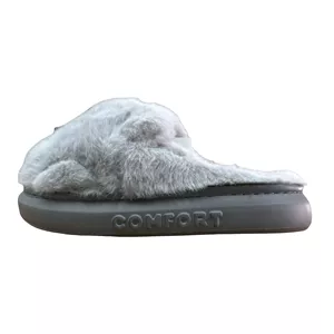 دمپایی حوله‌ای زیتون مدل عروسکی Gr-2501