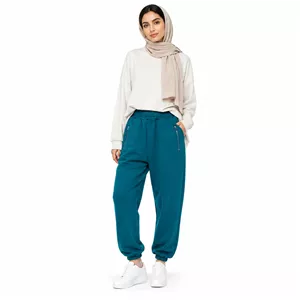 شلوار راحتی زنانه پنبه‌ای زارا فیت آزاد مدل اسلش