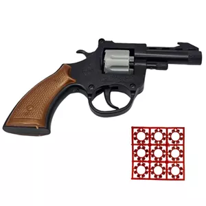 تفنگ بازی ناب سل مدل هفت تیر ترقه ای پلیس کد Firecracker gun