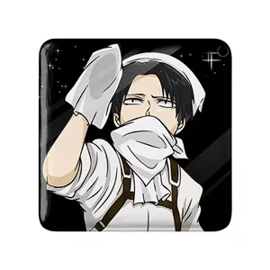 مگنت خندالو طرح لیوای انیمه اتک آن تایتان Attack on Titan  مدل مربعی کد 18560
