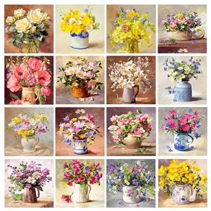 مگنت مدل گل های بهاری کد 5.5 مجموعه 16 عددی