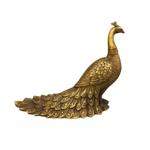 مجسمه برنزی مدل طاووس زودیاک طرح سلطنتی کد CHINA1