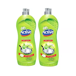 مایع ظرفشویی اکتیو مدل A حجم 750 میلی لیتر بسته 2 عددی