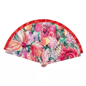 باد بزن مدل باغ گل کد q19