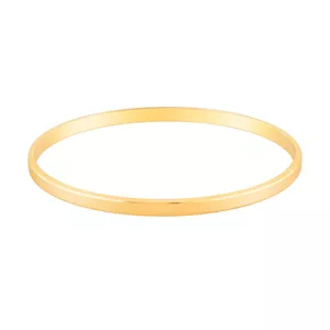 النگو طلا کم اجرت 18 عیار زنانه زرالتون مدل آینه ای سایز 4