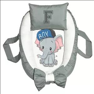 تشک غلت گیر نوزاد پاد آفرین مدل فیل طرح حرف F