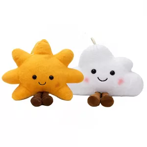 عروسک پولیشی مدل خورشید و ابر کوسنی کد nilinland01 ارتفاع ۳۰ سانتی متر مجموعه دو عددی