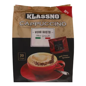 کاپوچینو با پودر شکلات وروگوستو کلاسنو - 25 گرم بسته 20 عددی