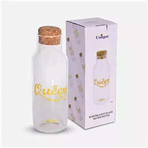 بطری آب یونیک طرح QUEEN کد 3071 گنجایش 1.03 لیتر
