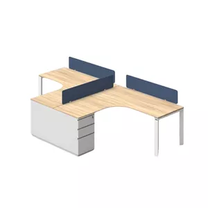 میز کارگروهی هیراد مدل W107-MDF سایز 145 × 290  