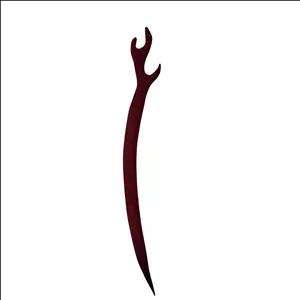 گیره مو زنانه مدل کانزاشی پین مو چوبی دستساز طرح best3