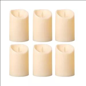 شمع ال ای دی مدل شعله متحرک کد 12 مجموعه 6 عددی