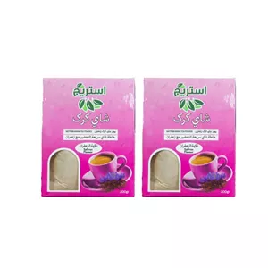 پودر چای کرک زعفران استریج - 300 گرم مجموعه دو عددی