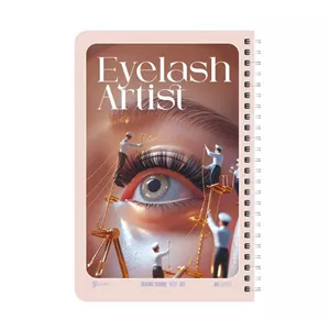 دفتر نوبت‌دهی 80 برگ پالت مدل Eyelash Artist