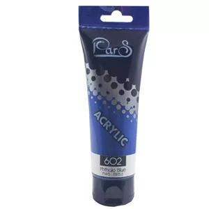 رنگ اکریلیک پارس کد 602 phthalo blue حجم 75 میلی لیتر