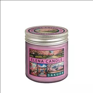 شمع لیوانی النا مدل هارمونی با رایحه ساکورا زمان اتمام تا 35 ساعت