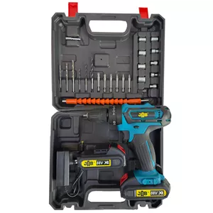 مجموعه 40 عددی دریل پیچ گوشتی شارژی سه نظام 10 میلیمتر 88 ولت جاب مدل JB-8827 PRO