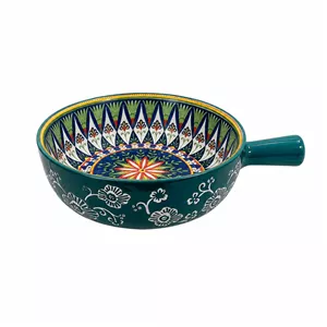 کاسه طرح سنتی ایزنیک مدل ترنج