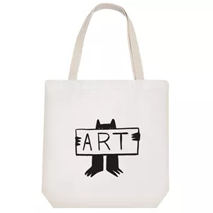 ساک خرید پارچه ای خندالو طرح Art مدل توت بگ کد 8680