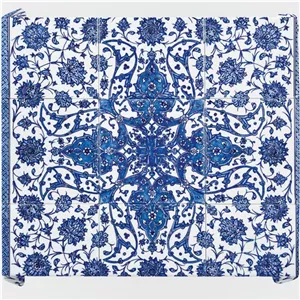 رومیزی مدل مخمل فیروزه me003