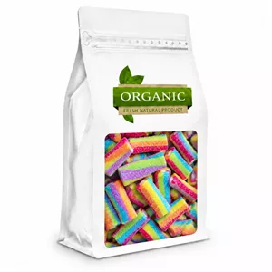 پاستیل شکری رنگین کمان ارگانیک - 1 کیلوگرم