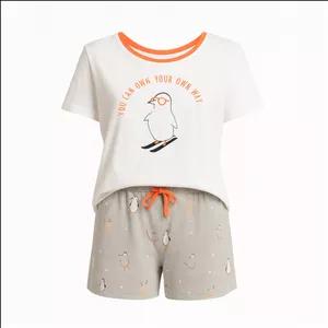 ست تی‌شرت آستین کوتاه و شلوارک راحتی زنانه نکست مدل 20788333