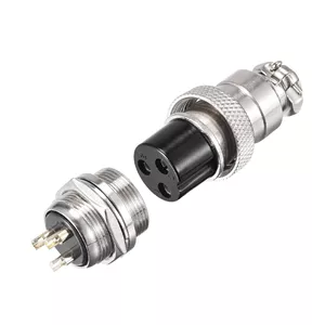 سوکت شارژر اسکوتر برقی مدل فلزی 16 کد MetalSrCNN بسته 2 عددی