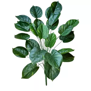 درختچه مصنوعی پتوس کد 24 با 24 برگ، جنس پارچه‌ای، ابعاد 70×70×110 سانتی‌متر، بدون گلدان