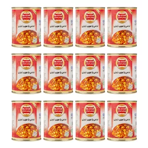 کنسرو عدسی با سیب زمینی مستر استار - 380 گرم بسته 12 عددی