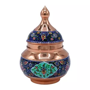 قندان مسی مدل الماس تراش کد 005