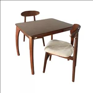 میز و صندلی ناهارخوری دو نفره گالری چوب آشنایی مدل Gh-Van-Bog2