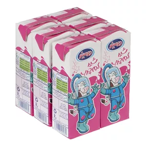 شیر کم چرب دومینو - 200 میلی لیتر بسته 6 عددی