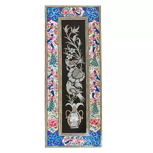 تابلو قلمزنی مسی مدل کوزه گل کد 54884 