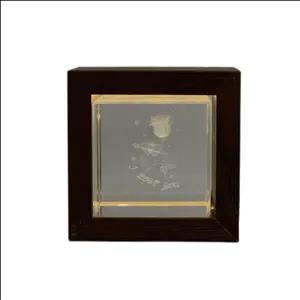 آباژور رومیزی مدل کریستال گل I Love you