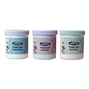 پد مرطوب حیوانات خانگی گلدپد مدل انگشتی ۳ بسته ۵۰ عددی